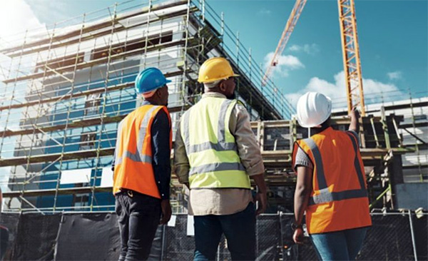 Équipe sur chantier